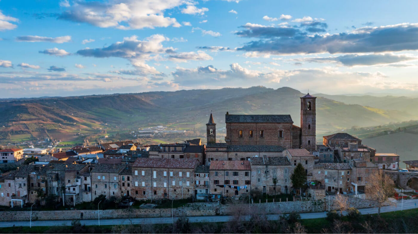 Massignano - veduta dall'alto